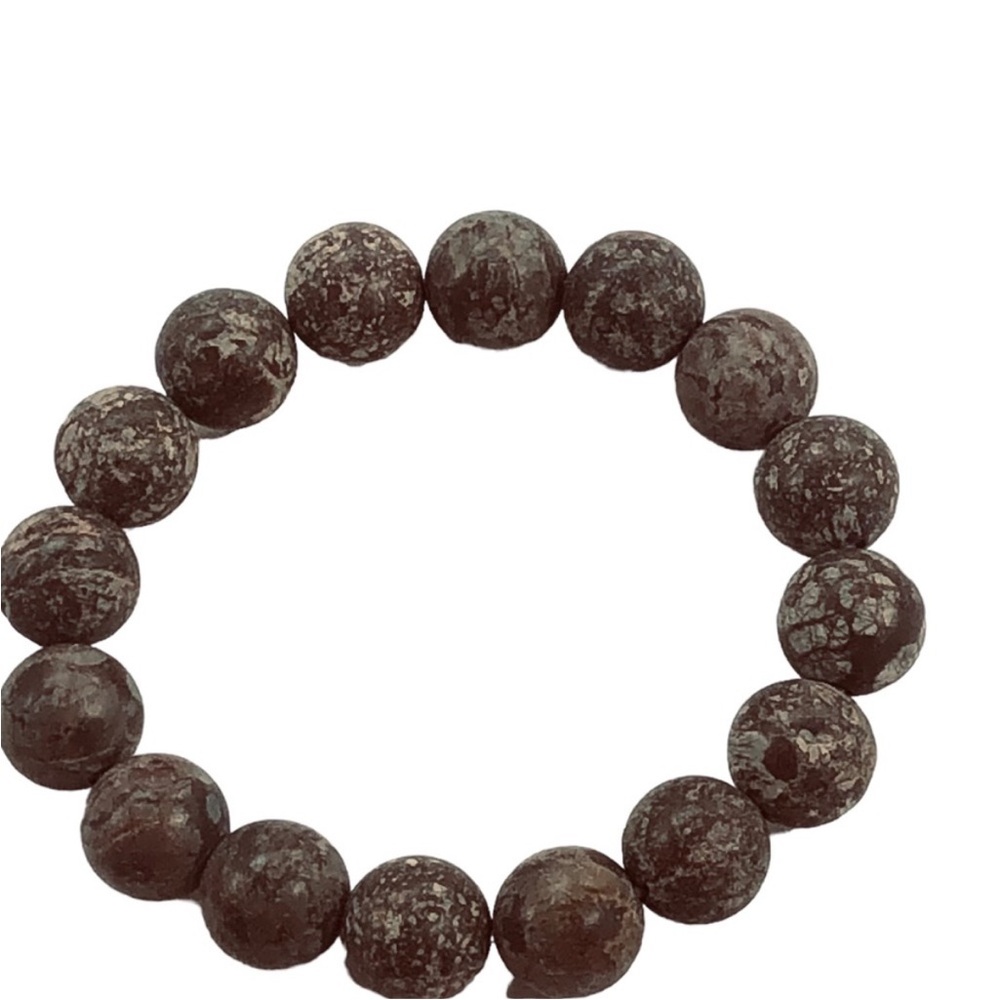 UNBRANDED Beautiful NATURAL Matte STONE Stretch BRACELET